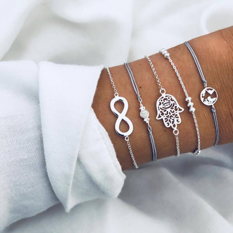Bohemian Bracelets & Bangles Set Vintage Bead Boho Charm Bracelet For Women Jewelry Accessories Pulseras Mujer Bijoux Femme - Image 3