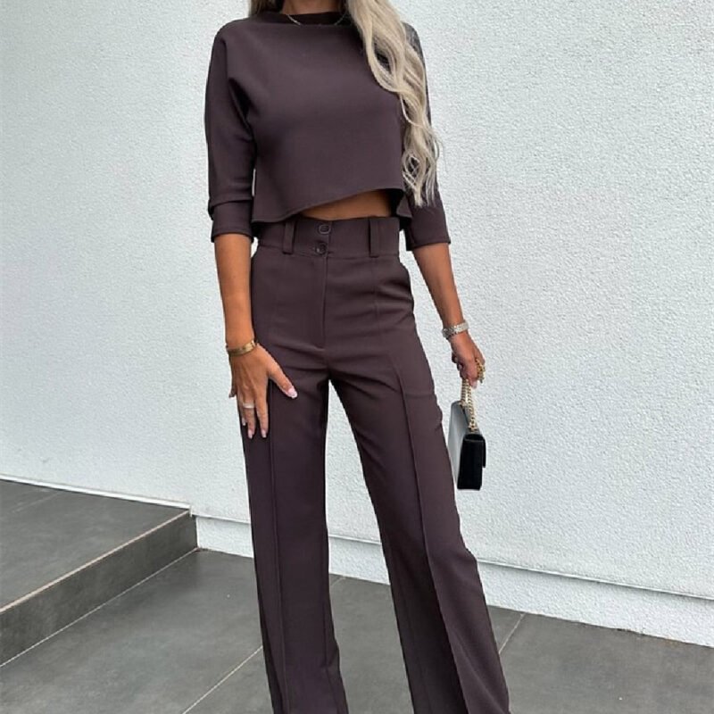 Fashion Tops High Waist Wide Leg - Image 7