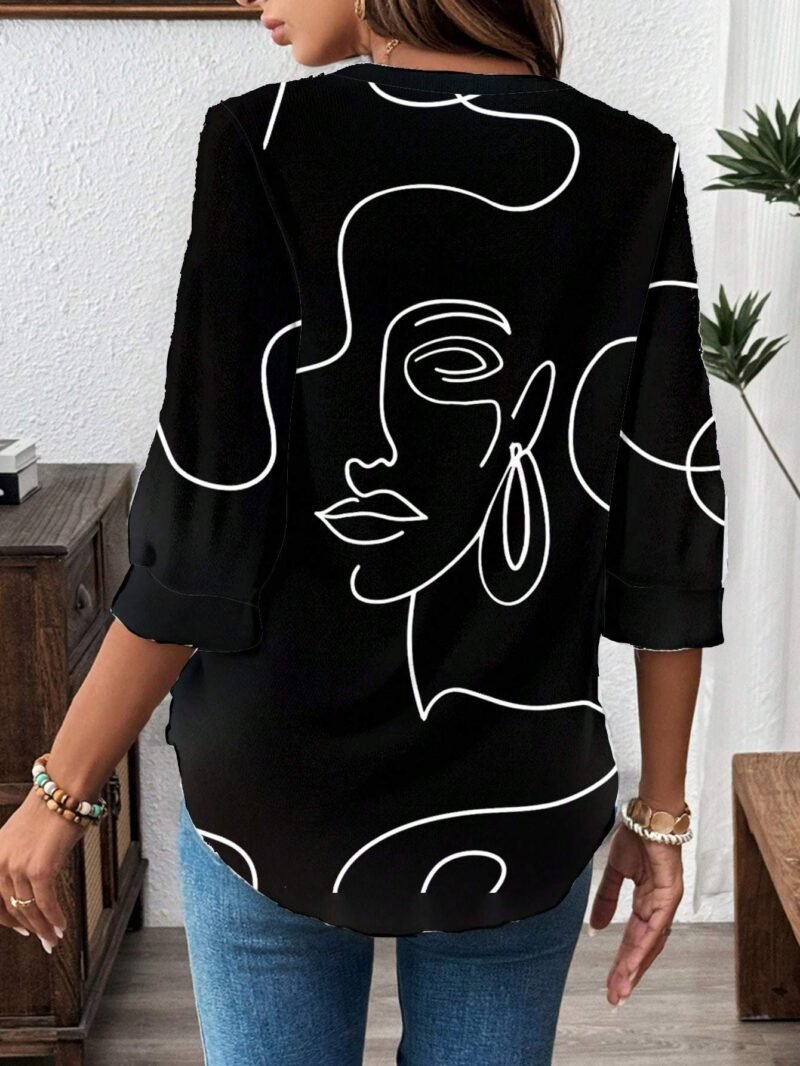 Women Clothes Women's Casual Office Blouse - Image 5