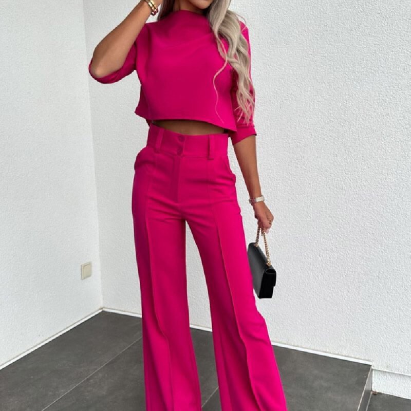 Fashion Tops High Waist Wide Leg - Image 8