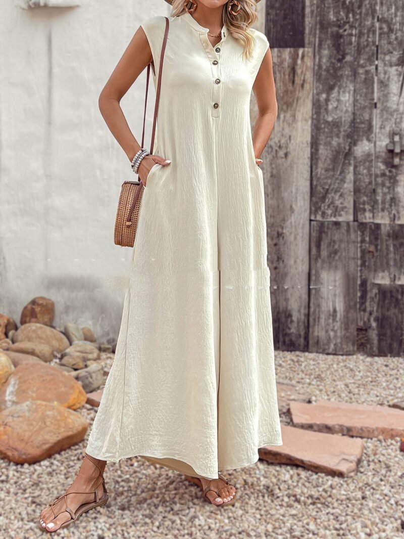 Women's Versatile Casual Solid Color Jumpsuit - Image 5