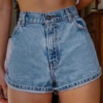 Printed Summer Artistic Vintage Women's Clothing Denim Shorts