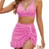 Pink and white grid