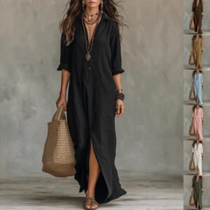 Long-sleeve Maxi Beach Dresses