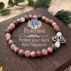Bohemian Style Stone Bead Seven Pulse Lotus Bracelet