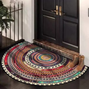 Bohemian Vintage Semi Circular Carpet