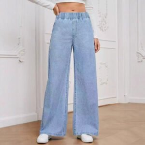 Wide Leg Jeans Straight Pants